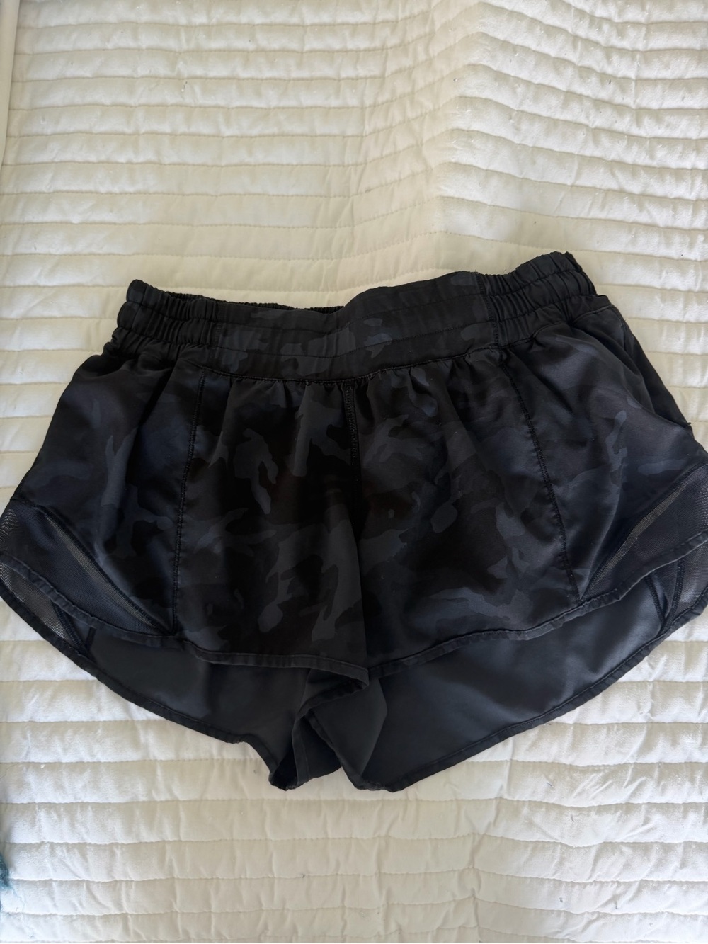 lululemon athletica Black Camo Athletic Shorts